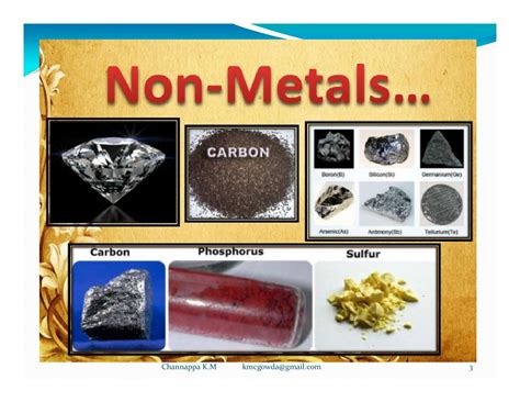 non metal materials uses